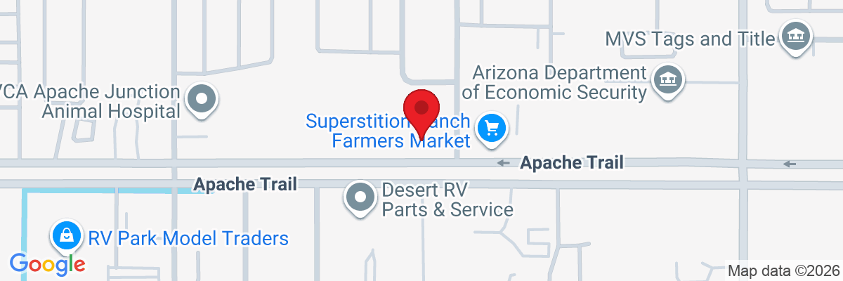 Map showing facility locations