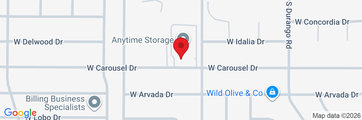 Map showing facility locations