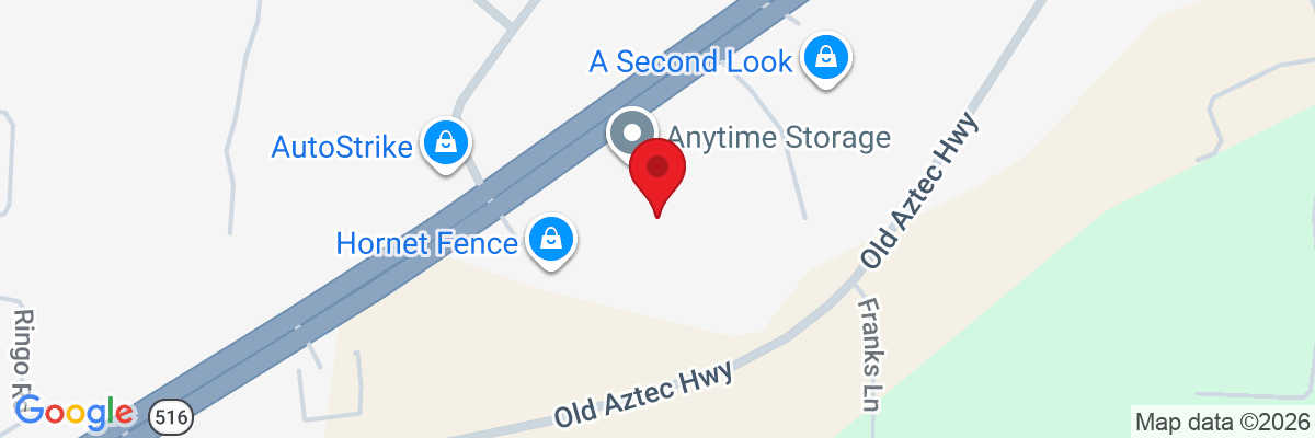 Map showing facility locations