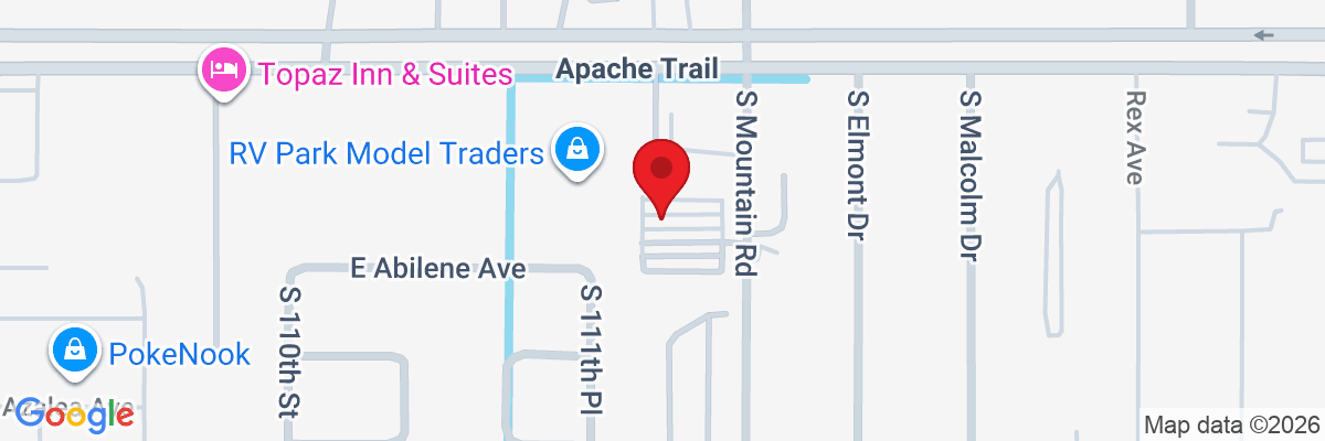 Map showing facility locations