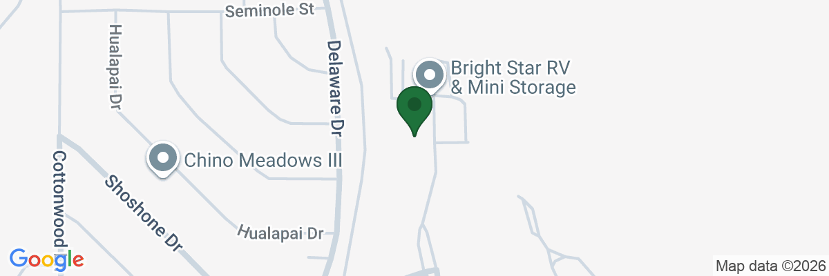 Map showing facility locations