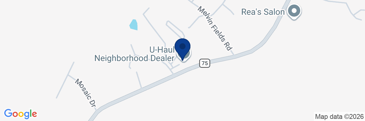 Map showing facility locations