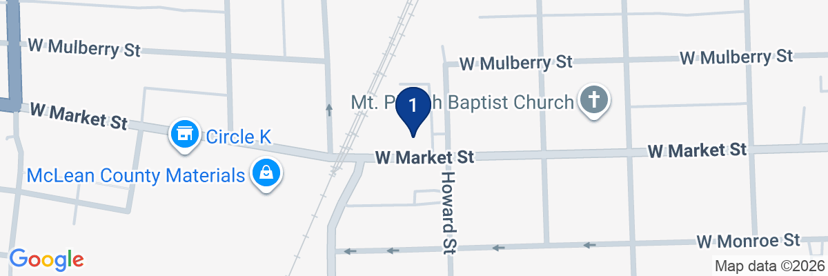 Map showing facility locations