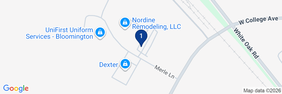 Map showing facility locations