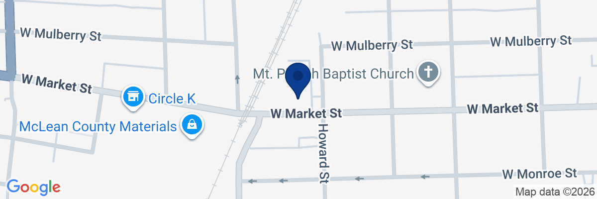 Map showing facility locations