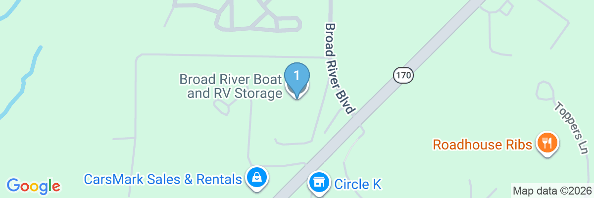 Map showing facility locations