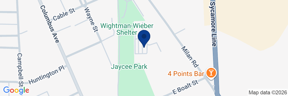 Map showing facility locations