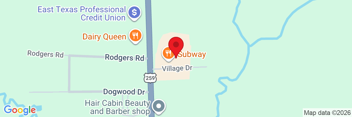Map showing facility locations