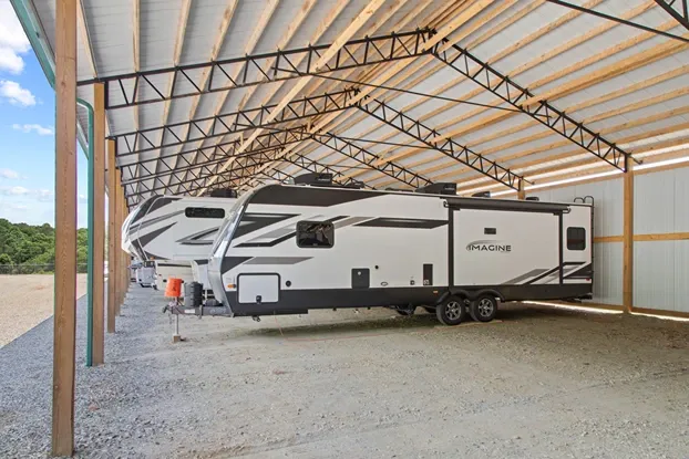 Covered rv storage.