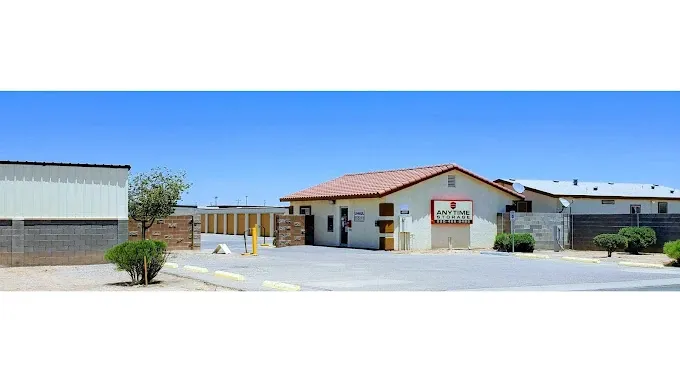 entrance to anytime storage facility with open gate