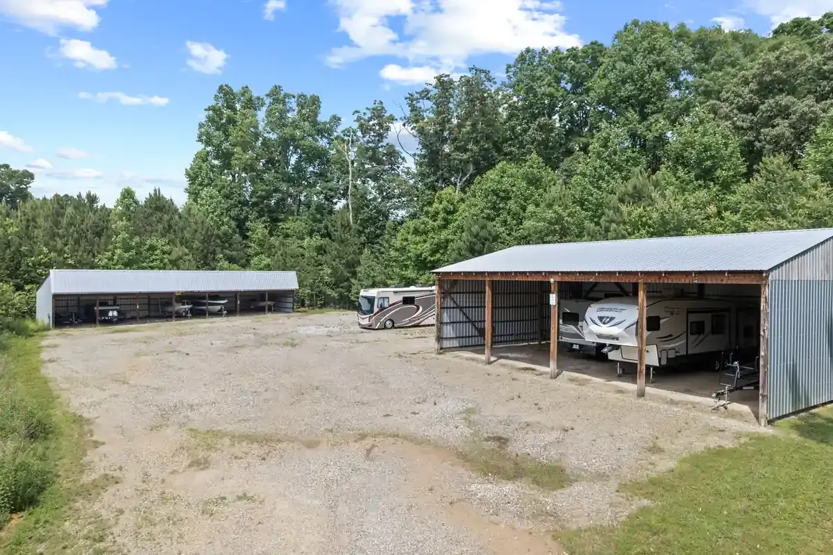 covered storage for boats and rvs