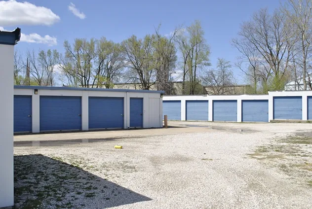 Large and small outdoor storage units.