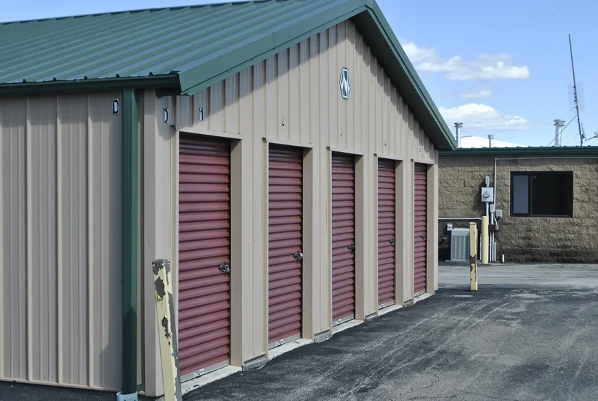 Outdoor locker storage.