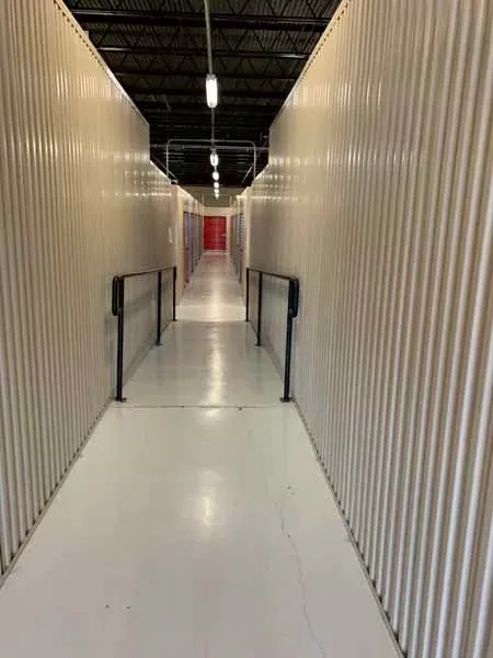 Indoor storage units in Bryan, TX.