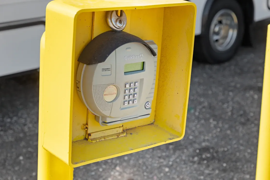 Keypad gated access.