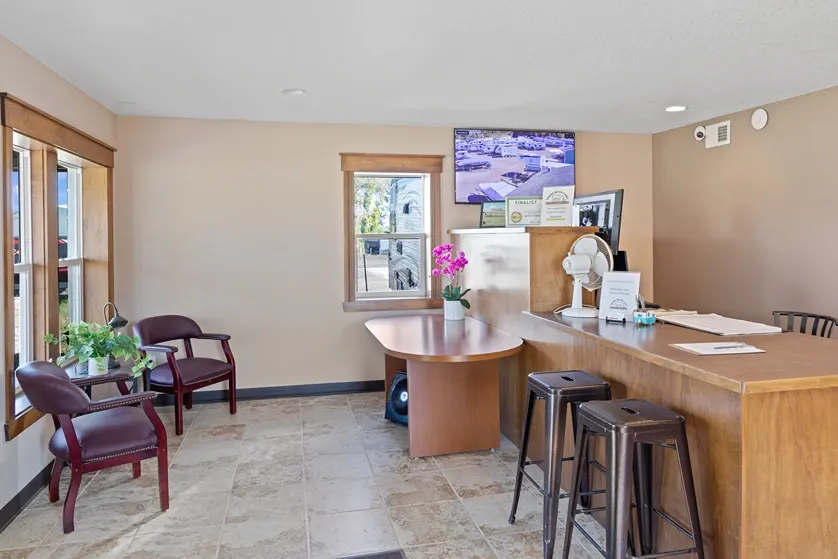 Front office waiting room.