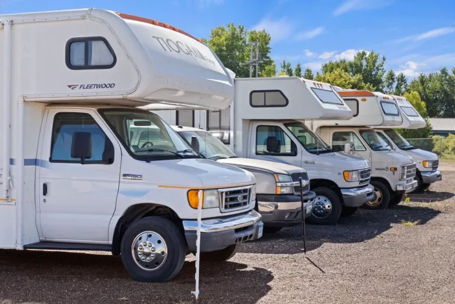 Outdoor rv storage parking.