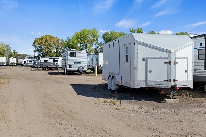 Camper storage at White Bear RV and Boat Storage.