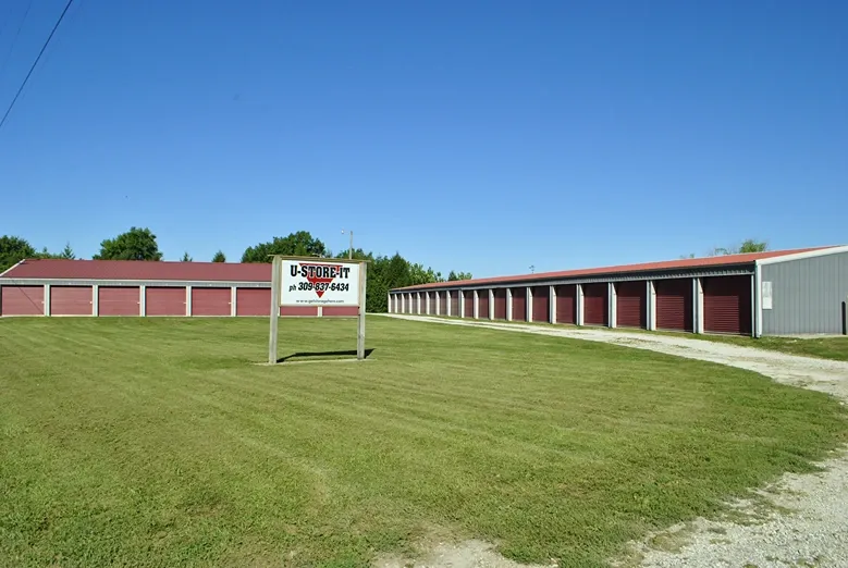 U-store-it sign at storage facility.