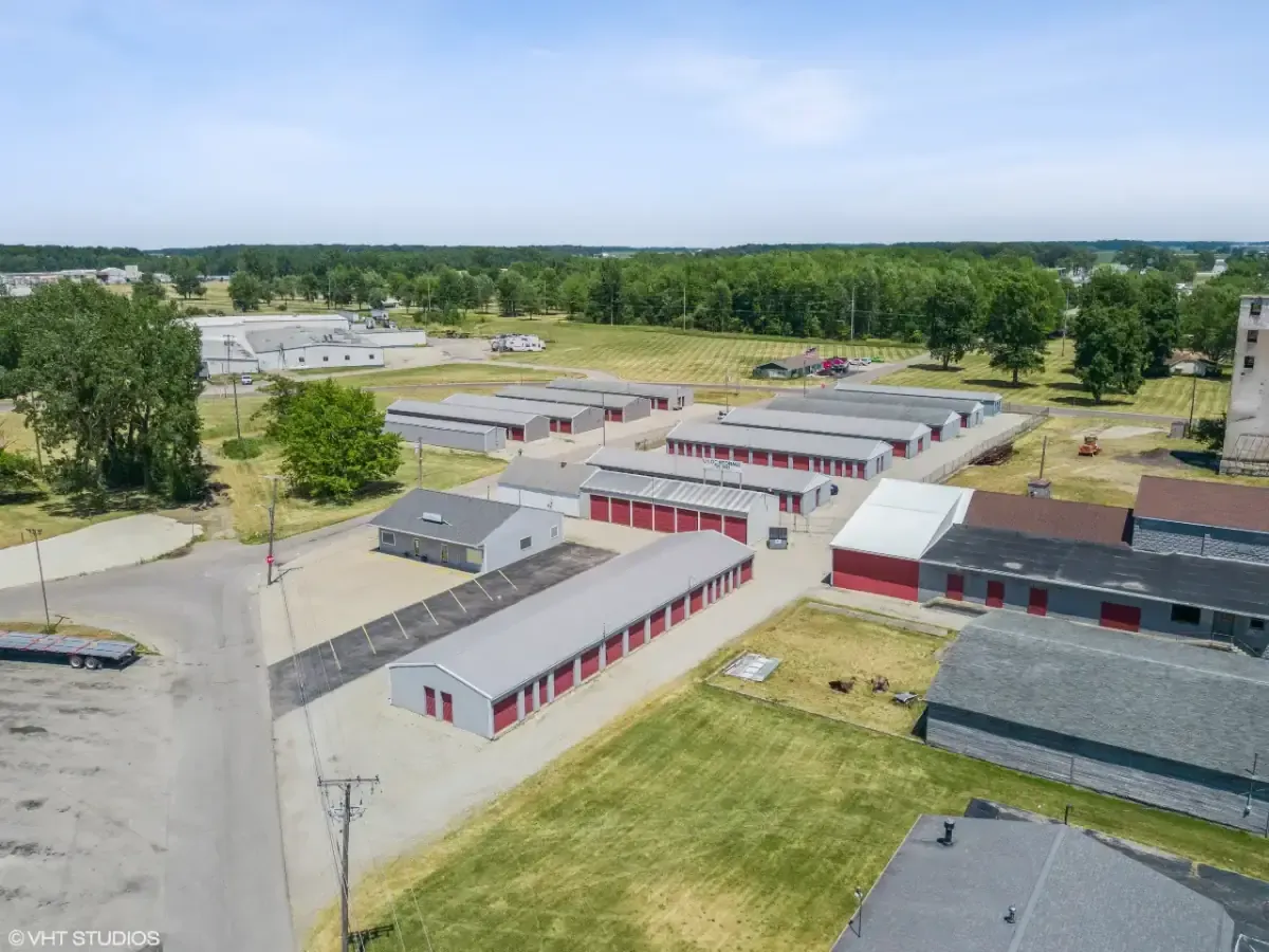 Aerial view of pearl storage facility.