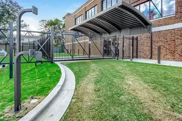 Gate around a storage facility
