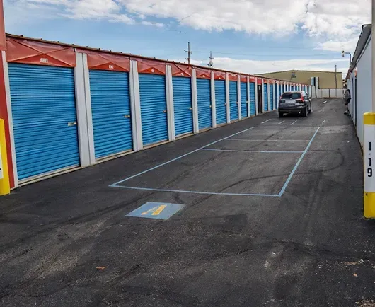 drive up storage with parking spaces all american storage in lubbock tx