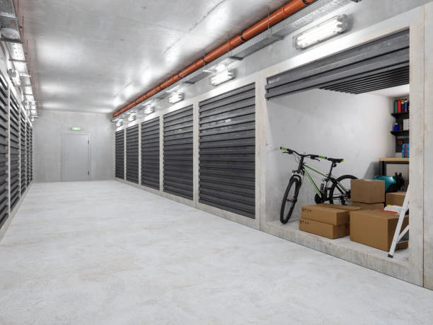 Climate-Controlled Storage Unit Neatly Organized